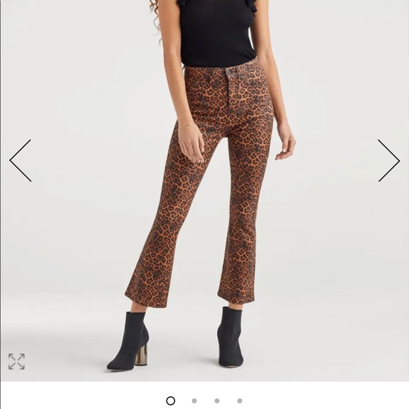 7 for all mankind coated cheetah - Picture 1 of 7